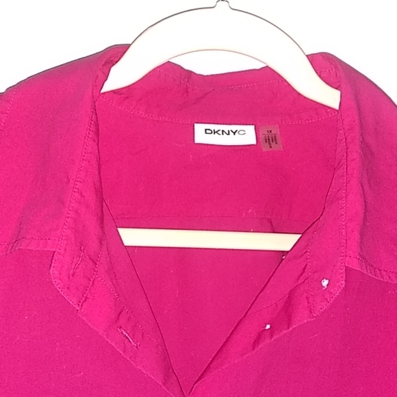 DKNY Women's Cotton Button Shirt - Picture 3 of 5